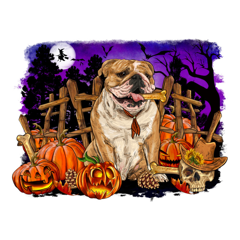 Halloween English Bulldog Ladies Tee by RanaPortraitStore | Teevron