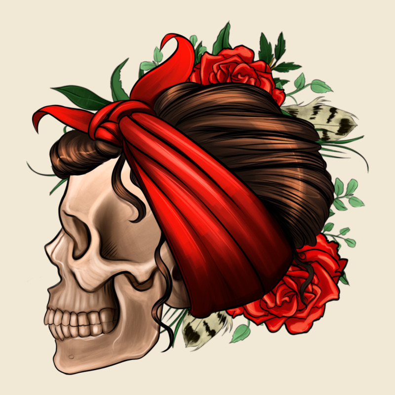 Bandana And Roses Skull Premium Tee by Jasminsmagicworld | Teevron