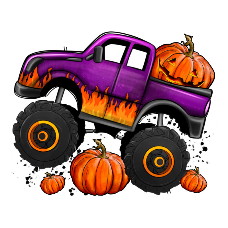 Halloween Jack O Lantern Monster Truck Premium Tee by Jasminsmagicworld | Teevron