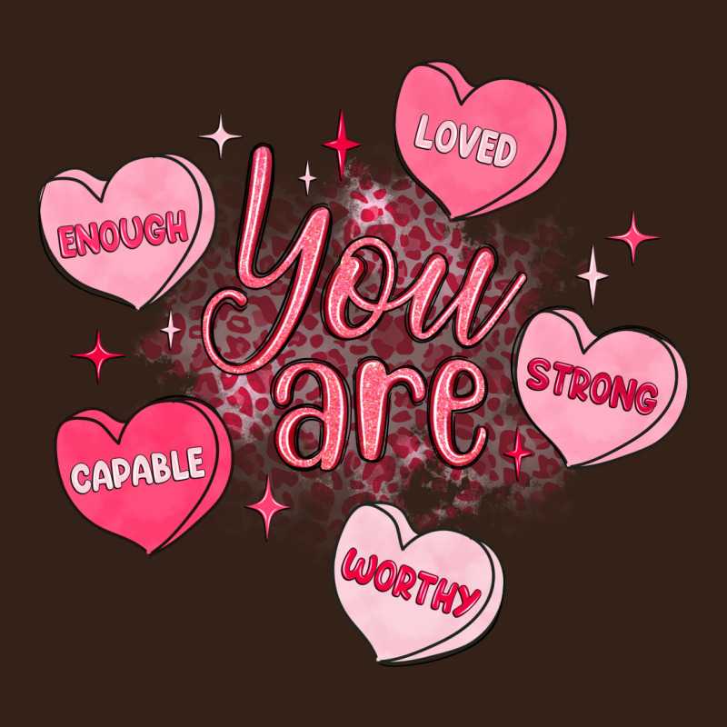 You Are Enough Valentines Day Heavy Core Tee by LillyAllenDesigns | Teevron