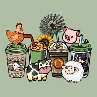 Farm Animal Coffee Cups Urban Heavy Tee | Teevron