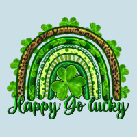 Saint Patricks Day Happy Go Lucky Rainbow Ladies Tee | Teevron
