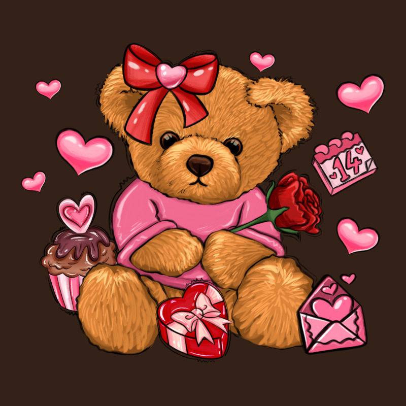 Valentines Day Teddy Bear Heavy Core Tee by LillyAllenDesigns | Teevron