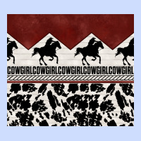 Cowgirl With Cowhide Urban Heavy Tee | Teevron