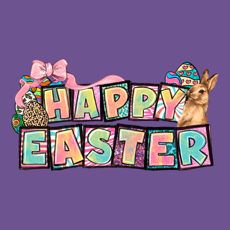 Happy Easter Plate Letters Easter Day Vintage Tee by HowdyJamesFarm | Teevron