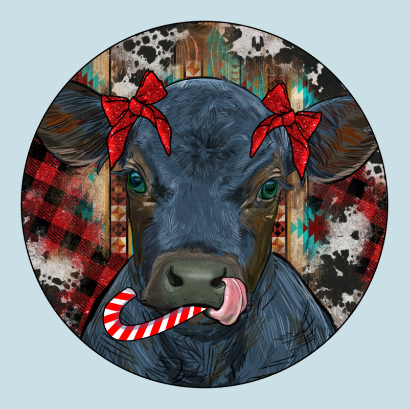 Black Angus Calf Christmas Ladies Tee by RanaPortraitStore | Teevron