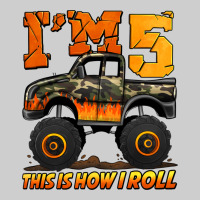I'm Five This Is How I Roll Monster Truck Birthday Premium Tee | Teevron