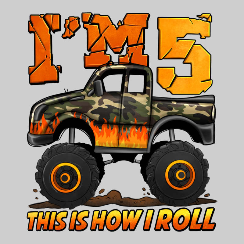 I'm Five This Is How I Roll Monster Truck Birthday Premium Tee by Jasminsmagicworld | Teevron