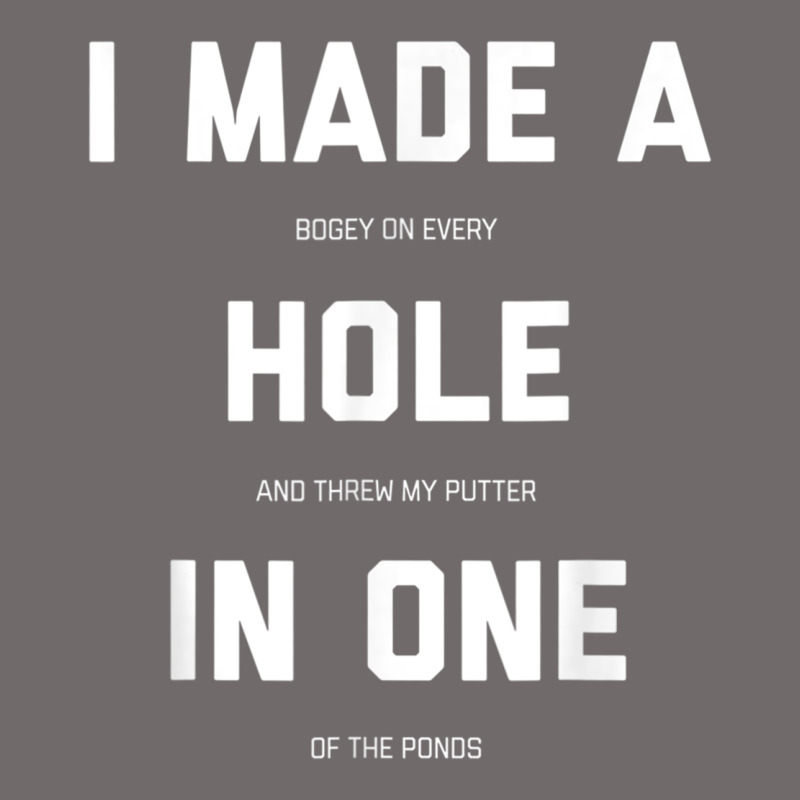 Funny Golf Shirts For Men Women Hole In One Golf Gag Gifts Urban Heavy Tee by minhPixels | Teevron