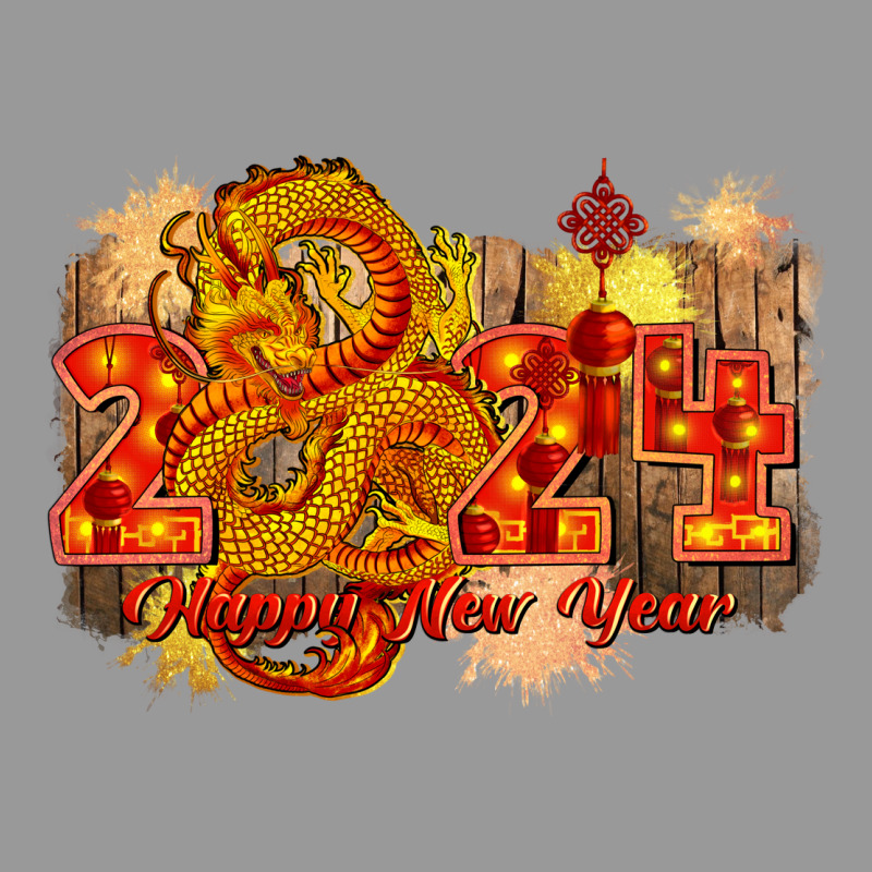 Year Of The Dragon Chinese New Year 2024 Vintage Hoodie by CowGirlArtShop | Teevron