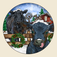 Black Angus Cattle And Calf Christmas Ladies Tee | Teevron
