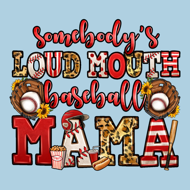 Somebody's Loud Mouth Baseball Mama Premium Hoodie by Jasminsmagicworld | Teevron
