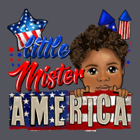 Little Mister America Black Boy Vintage Hoodie | Teevron