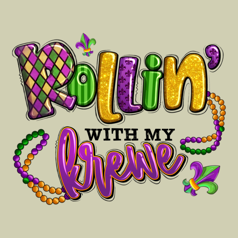 Rollin' With My Krewe Mardi Gras Heavy Core Tee by LillyAllenDesigns | Teevron