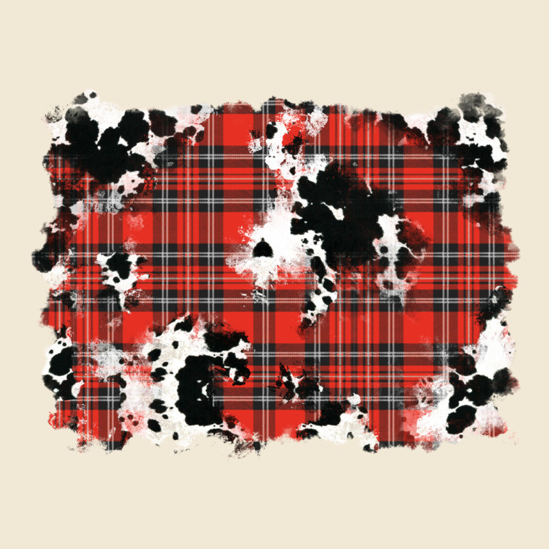 Christmas Plaid Cowhide Pattern Background Ladies Tee by RanaPortraitStore | Teevron