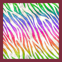 Watercolor Rainbow Zebra Seamless Pattern Premium Hoodie | Teevron