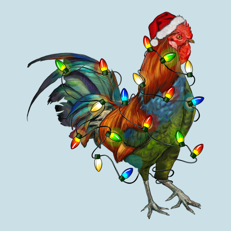 Christmas Lights Rooster Ladies Tee by RanaPortraitStore | Teevron