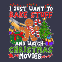I Just Want To Bake Stuff And Watch Christmas Movies Long Sleeve Tee | Teevron