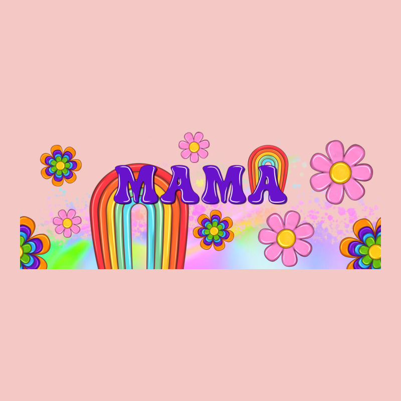 Boho Retro Floral Mama Urban Heavy Tee by TumblerDesignByShophia | Teevron