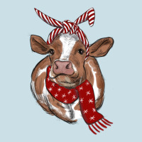 Christmas Heifer With Scarf Ladies Tee | Teevron