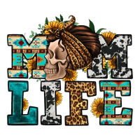 Western Momlife Skull With Bandana Premium Tee | Teevron