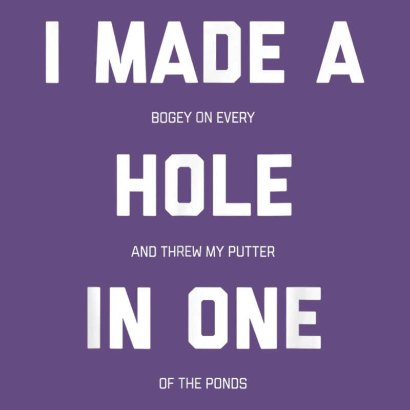 Funny Golf Shirts For Men Women Hole In One Golf Gag Gifts Vintage Hoodie by minhPixels | Teevron