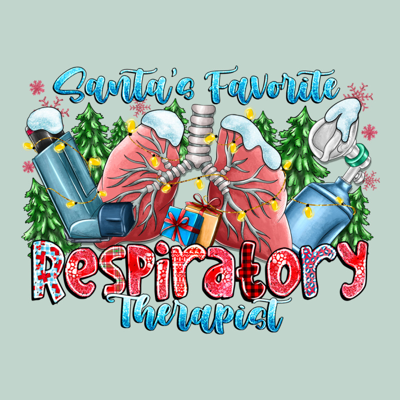 Santa's Favorite Respiratory Therapist Zipper Hoodie by CowhideDigitalArt | Teevron