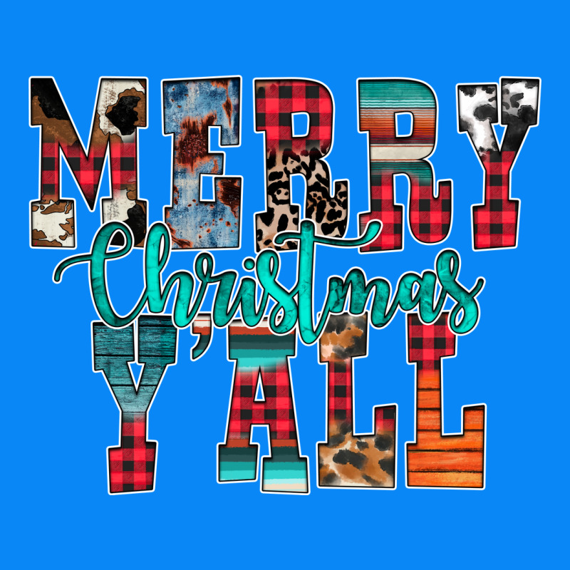 Merry Christmas Y'all Zipper Hoodie by CowhideDigitalArt | Teevron