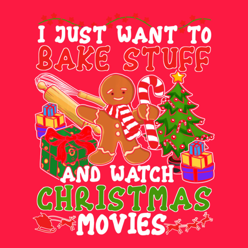 I Just Want To Bake Stuff And Watch Christmas Movies Zipper Hoodie by minhPixels | Teevron