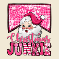 Pink Christmas Junkie Santa Claus Premium Tee | Teevron