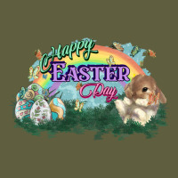 Happy Easter Day Rainbow Vintage Tee | Teevron