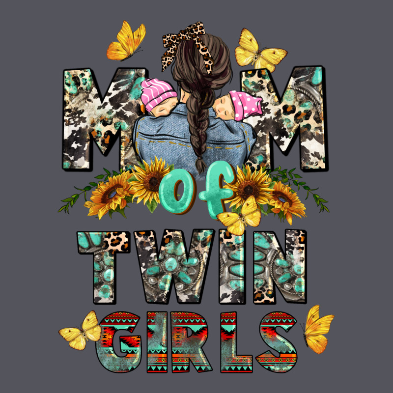 Mom Of Twin Girls Mother's Day Vintage Hoodie by CowGirlArtShop | Teevron