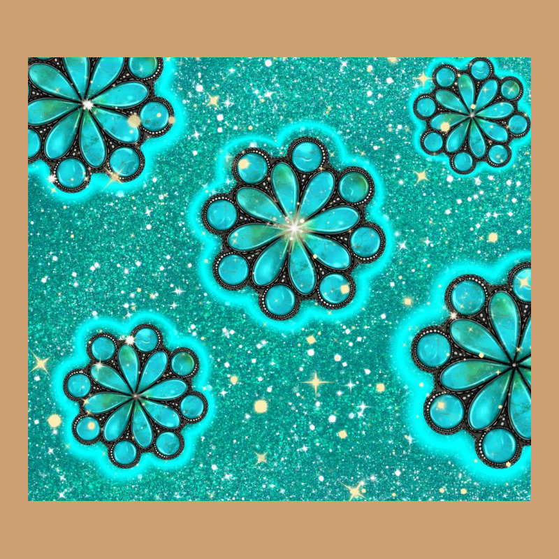 Glitter Turquoise Vintage Tee by TumblerDesignByShophia | Teevron