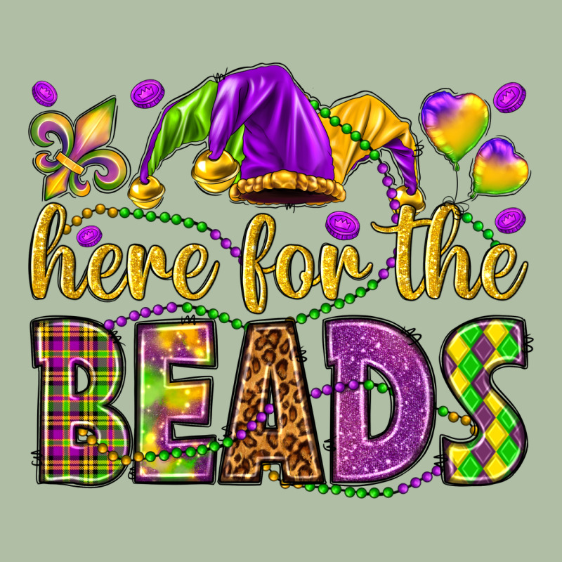 Here For The Beads Urban Heavy Tee by HowdyJamesFarm | Teevron