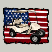 Golf Cart American Flag Heavyweight Hoodie | Teevron