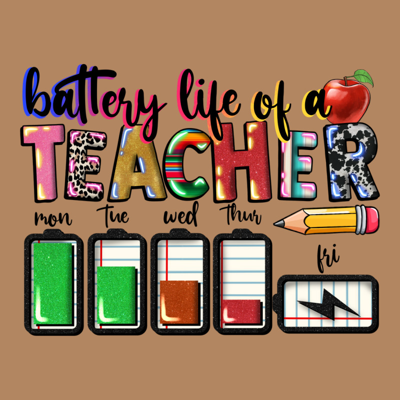 Battery Life Of A Teacher Long Sleeve Tee by CowGirlArtShop | Teevron