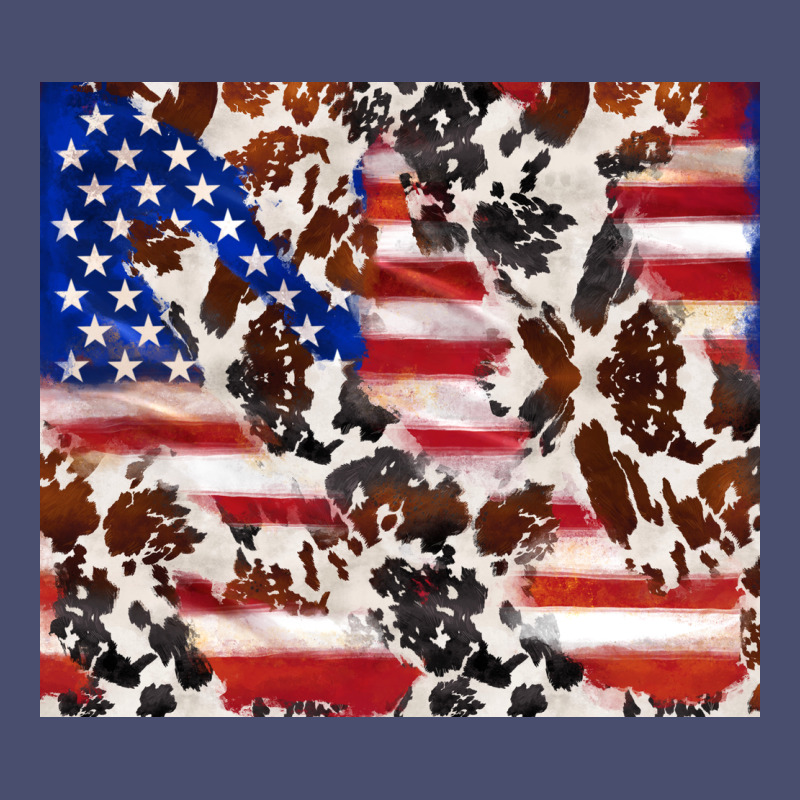 Cowhide Amerikan Flag Vintage Tee by TumblerDesignByShophia | Teevron
