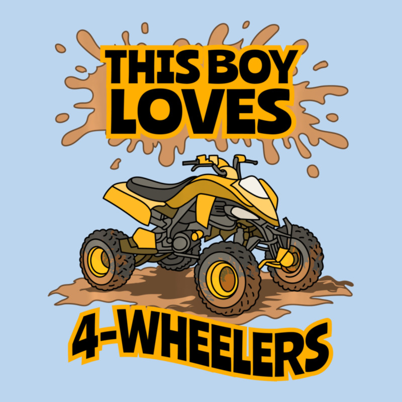 Kids Atv Outfit 4 Wheeler Mudding Gift- Boys Four Wheeler Classic Tee by minhPixels | Teevron