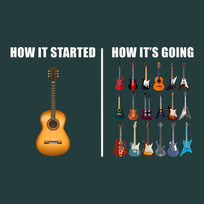 Guitars How It Started How It's Going Guitar Players Funny Classic Tee by minhPixels | Teevron