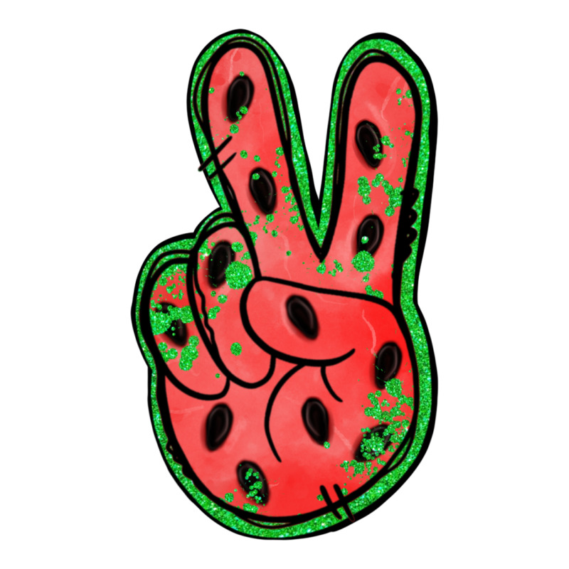 Watermelon Peace Sign Ladies Tee by Jasminsmagicworld | Teevron