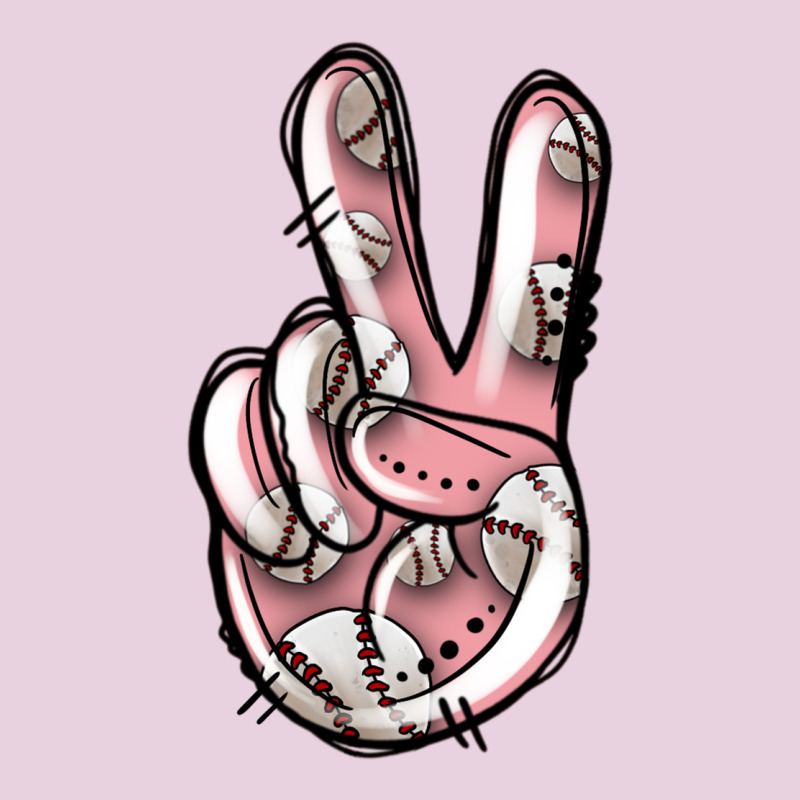 Baseball Peace Sign Ladies Tee by Jasminsmagicworld | Teevron