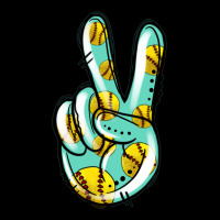 Softball Peace Sign Ladies Tee | Teevron