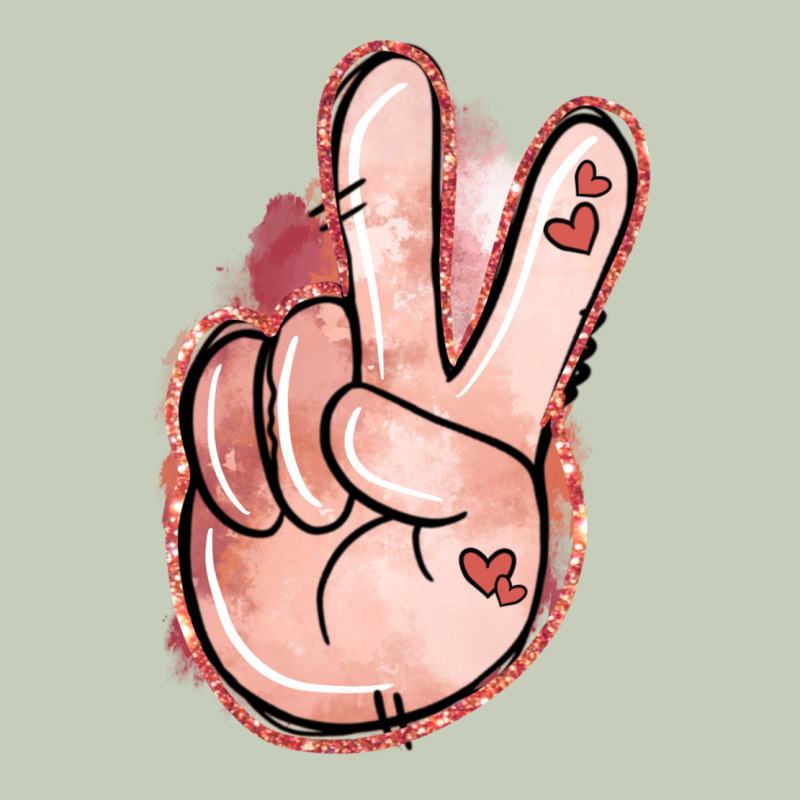 Floral Argyle Peace Sign Ladies Tee by Jasminsmagicworld | Teevron
