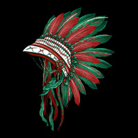 American Flag Indian Headdress Ladies Tee | Teevron