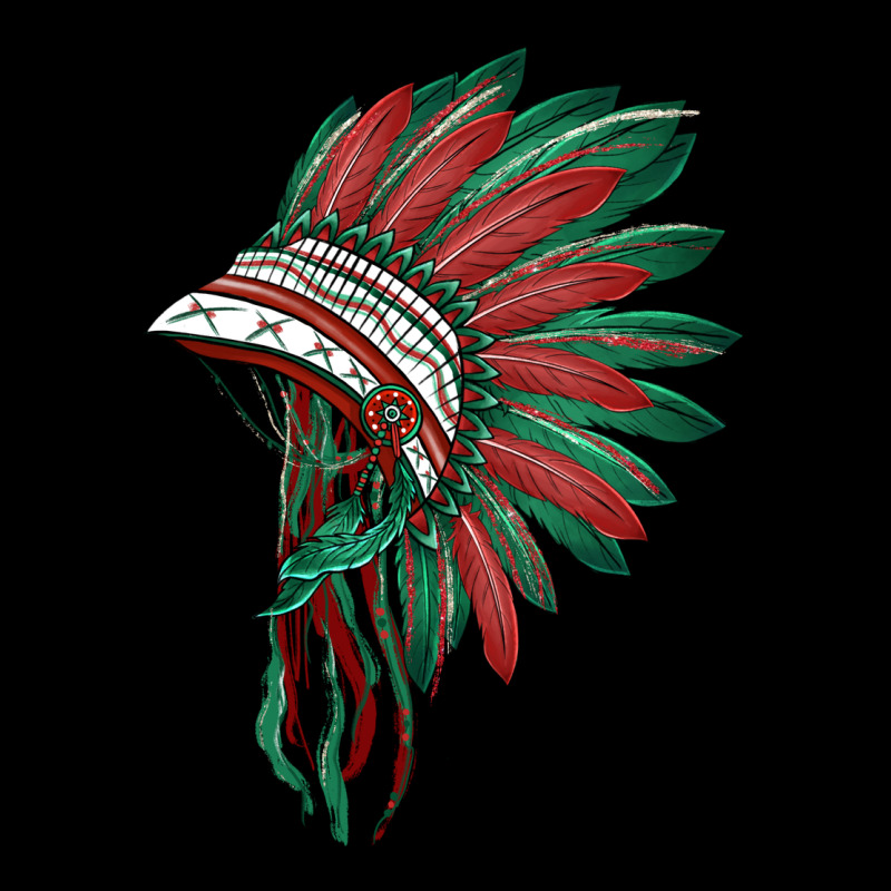 American Flag Indian Headdress Ladies Tee by BarkalooDesign | Teevron