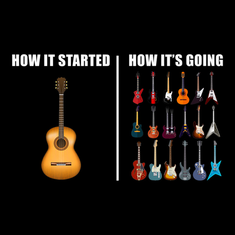 Guitars How It Started How It's Going Guitar Players Funny Urban Heavy Tee by minhPixels | Teevron