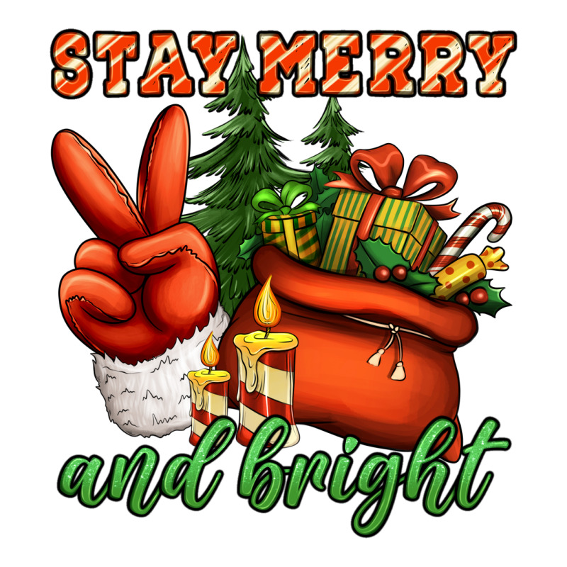 Stay Merry And Bright Peace Hand Premium Tee by Jasminsmagicworld | Teevron