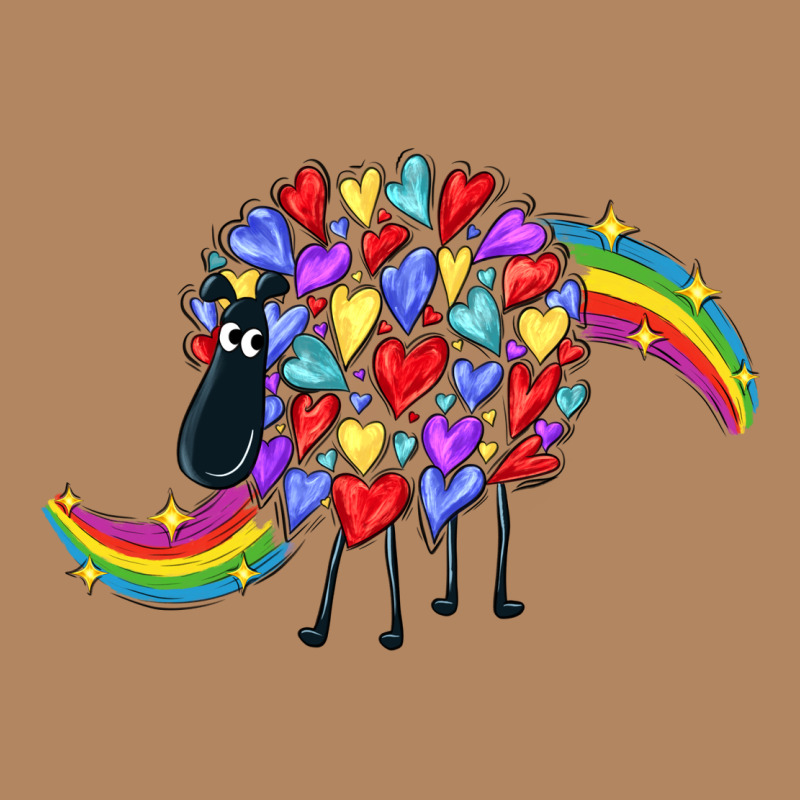 Rainbow Sheep Long Sleeve Tee by CowGirlArtShop | Teevron