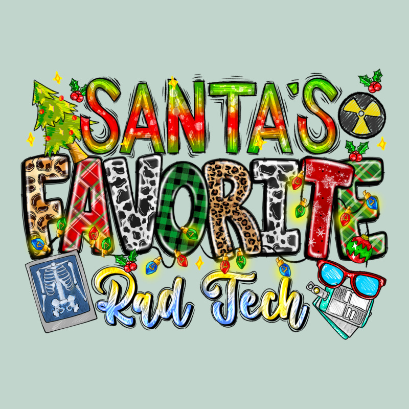 Santa's Favorite Rad Tech Zipper Hoodie by CowhideDigitalArt | Teevron