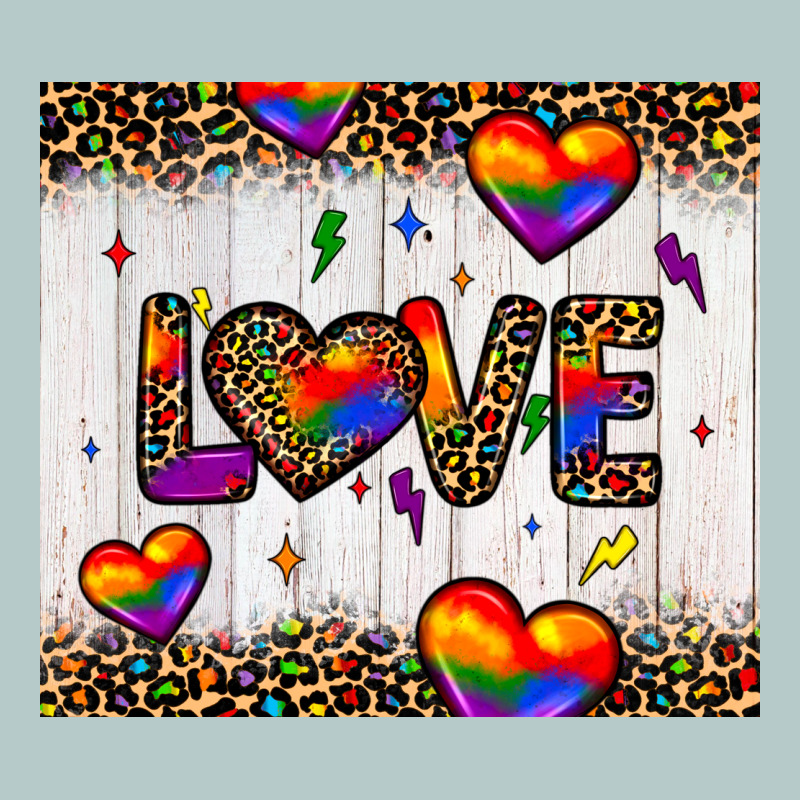 Love Hearts Pride Tumbler Heavy Core Tee by JahusDesignShop | Teevron